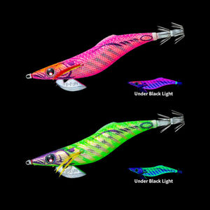 YO-ZURI Ночная свечение A1748 деревянная креветка EGI JIGS большой хвост приманка для кальмаров люя светящаяся Морская Лодка Рыбалка - Product Image 6