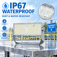 Projecteur LED Modulaire 200W Extérieur IP67 Blanc Froid 6000K avec Support Rotatif Réponse Rapide pour Jardin - Vente en Gros