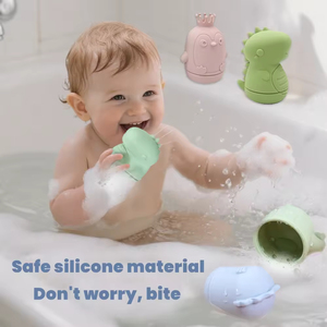 BPA İçermeyen Gıda Sınıfı Silikon Bebek Banyo Oyuncağı Hayvan 4'lü Yüzen Su Püskürtmeli Duş Küvet Oyuncağı Yürümeye Başlayan Çocuklar Bebekler İçin Hediye - Product Image 3