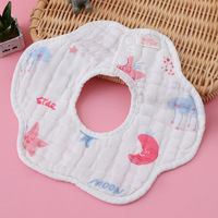 Bavoirs imperméables matelassés à motifs d'animaux de dessin animé pour bébés, nouvelles serviettes absorbantes pour la salive, lingettes à épaules pour nouveau-nés, foulards bandana pour l'alimentation des garçons et des filles