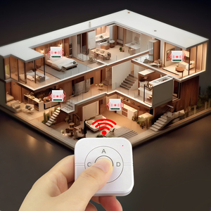 EV1527 codice apprendimento DC 3V Wireless singolo canale interruttore 315MHz 433MHz telecomando in plastica 5 pulsanti 100m gamma per <span class=keywords><strong>Smart</strong></span> - Product Image 6