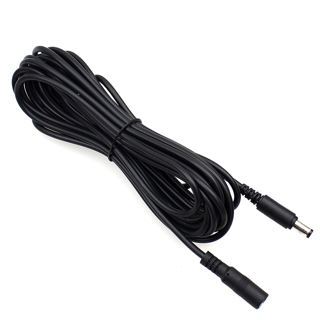 Hot Sale 12V DC 5.5mm *2.5mm Extension Cord Cable for Security Camera LED Strip CCTV