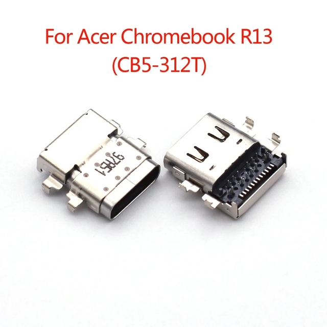 USB Type C Connector Jack 3.1 DC Power Charging Socket Port for Acer Chromebook R13 CB5-312T Laptop Type-C Power Dock