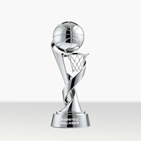 Trophée en résine de basketball au design personnalisé, trophée commémoratif pour entreprise, trophée en résine pour employé exceptionnel
