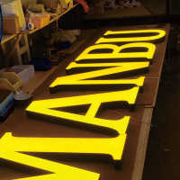 Letrero LED Acrílico 3D para Exteriores, Letras de Canal con Iluminación Frontal, IP65 Impermeable, Personalizable para Tiendas, Centros Comerciales, Hospitales, Publicidad