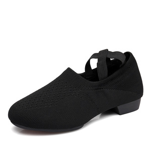 Zapatos de baile de Jazz de suela blanda para mujer, <span class=keywords><strong>zapatillas</strong></span> de deporte de malla cómodas para estudiantes, zapatos de <span class=keywords><strong>Ballet</strong></span> suaves - Product Image 2