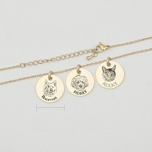 Collier avec pendentif <span class=keywords><strong>photo</strong></span> d'animal gravé au laser sur mesure par le fabricant, en vente - Product Image 3