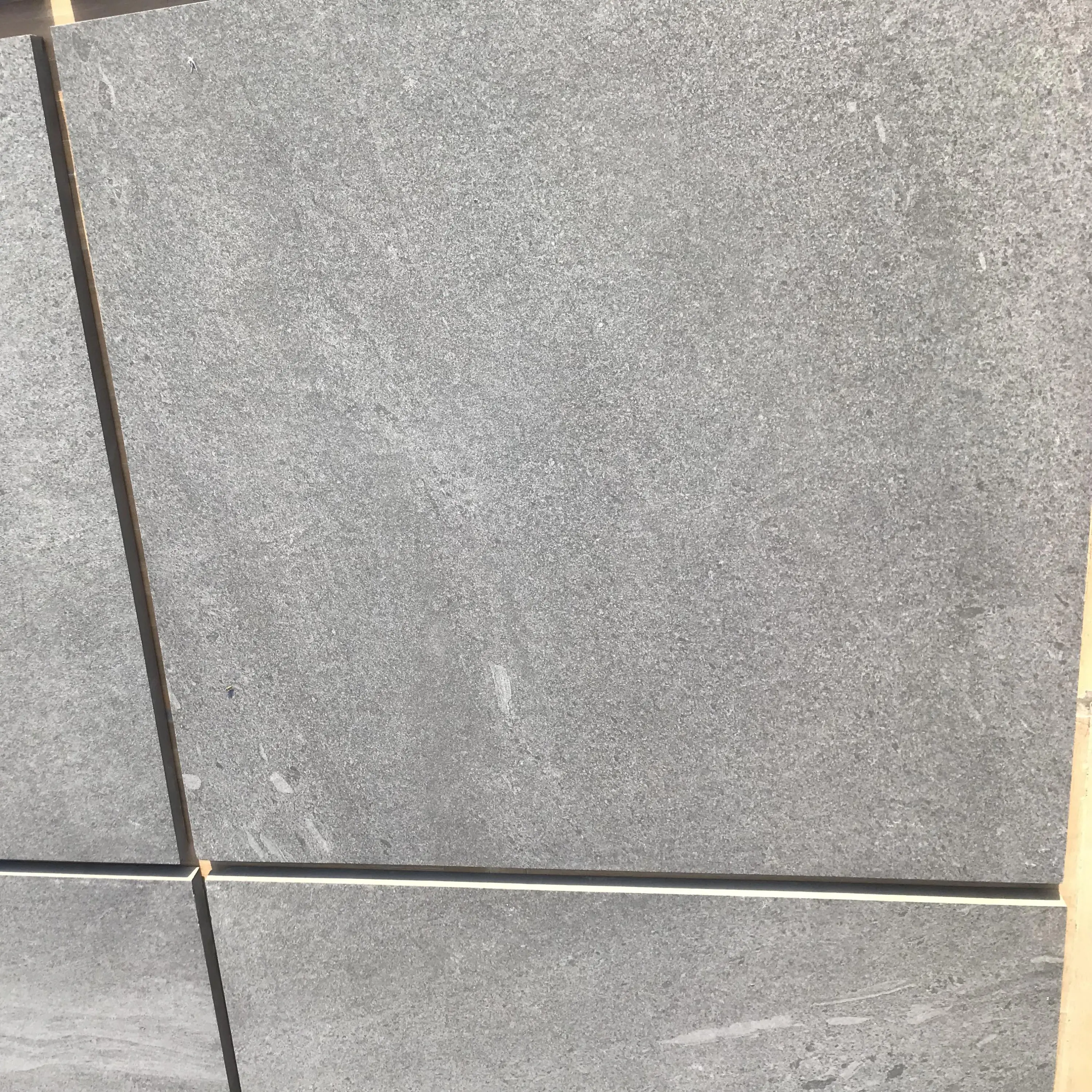 Carreaux en porcelaine, pierre de granit épaisse de 20mm, mm, corps complet, gris foncé, antidérapant, Surface polie, R11, prix d'usine