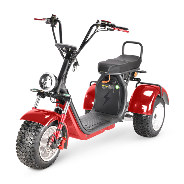 2026 4000W Dual Power Electric Cargo Tricycle Citycoco E-scooter