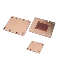 Pièces personnalisées CNC usinage fraisage aluminium dissipateur thermique en cuivre pur pour plaque de base de refroidissement de puce électronique