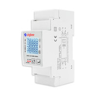 Compteur d'énergie intelligent Tuya ZigBee monophasé 80A sur rail DIN, moniteur de puissance, wattmètre, voltmètre, ampèremètre 110V 230V 50/60Hz