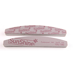 Profesional logotipo personalizado media luna 100/180 impreso salón pulido <span class=keywords><strong>uñas</strong></span> pulidor <span class=keywords><strong>diamante</strong></span> EVA esponja <span class=keywords><strong>lima</strong></span> <span class=keywords><strong>de</strong></span> <span class=keywords><strong>uñas</strong></span> - Product Image 4