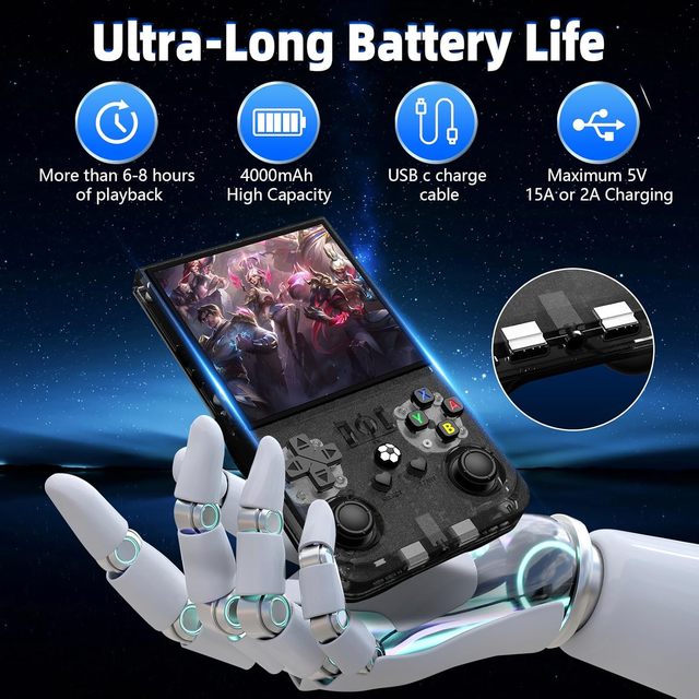 2026 R36MAX Retro Handheld Game Console 4.0 Inch IPS Screen Portable Pocket Mini Arcade 18000 Classic Games Linux System