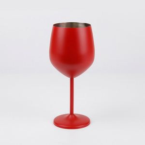 Verre à vin rouge incassable personnalisé en acier inoxydable 304 doré pour cocktails et champagnes - Product Image 5