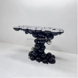 Moderna sala d'ingresso in acciaio inox bubble lobby view table soggiorno contro il <span class=keywords><strong>tavolo</strong></span> d'ingresso decorato a parete - Product Image 2