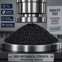 Catalyseur activé en granulés de charbon haute résistance 1,5 mm 2,0 mm pour desulfuration, denitrification et séparation des gaz en centrale électrique