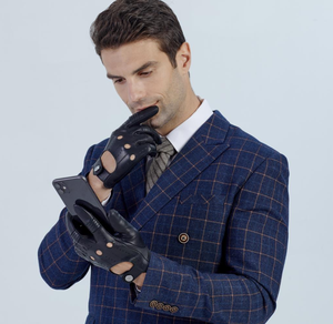 <span class=keywords><strong>Gants</strong></span> <span class=keywords><strong>de</strong></span> <span class=keywords><strong>conduite</strong></span> en <span class=keywords><strong>cuir</strong></span> <span class=keywords><strong>de</strong></span> chèvre pour hommes, mode, non doublés, noir et marron, écran tactile, pour la moto et la <span class=keywords><strong>conduite</strong></span> - Product Image 4