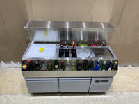 Comptoir d'exposition de café-Bar de commande OEM, en acier inoxydable, café-boutique, Station de Cocktail pour Restaurant
