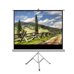 Portable Pull Up Home Movie/theater/office 60-120 inch Factory OEM ODM Cheap Price Matte coating 4K HD display projection