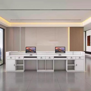 Custom Company Real Estate Hotel Lobby School Shop and Spa Utilisation Boutique Caissier <span class=keywords><strong>Comptoir</strong></span> de réception - Product Image 4