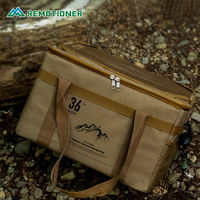 Organisateur d'équipement de plein air 36L, sac de rangement en tissu quadrillé 600D, sac de rangement tactique pour le camping avec table intégrée