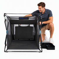 Machine d'entraînement au football intelligente avec écran LCD pour le suivi de la vitesse et de la puissance, machine de tir au football portable pour l'entraînement en solo