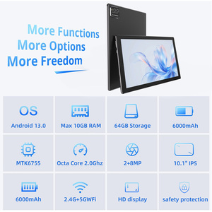 Tablet Octa Core <span class=keywords><strong>de</strong></span> 10 Pulgadas con 10 GB <span class=keywords><strong>de</strong></span> RAM y 64 GB <span class=keywords><strong>de</strong></span> Almacenamiento, Android con Ranura para Tarjeta SIM 4G, Tablet para Negocios y Aprendizaje - Product Image 4