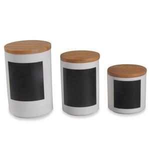 Ceramic Canister Food Container Coffee Sugar Tea Ceramic Food Storage Containers Set With Lids
