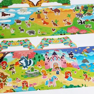 Portable Design <b>Fun</b> Toy Road Trips Airplane Journey Activity Perfect Travel Gift Entertained Kids Jelly Stickers Book - Product Image 2