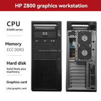 Station de travail IA d'occasion Smart Government Z800 I7 32 Go DDR5 Z800 Xeon E5 Series E5620 avec alimentation double CPU