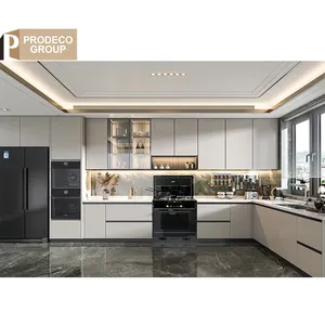 Prodeco Design Custom Modern Kitchen Cabinets 2024 com acessórios para sala pequena moderna