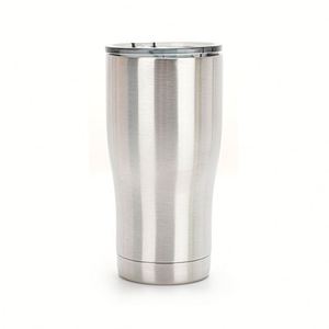 Flip Top Leakproof 40oz Curved Stainless Tumbler Gym Office Daily Thermal Drink Mug - Product Image 2