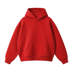 Sudadera con Capucha para Hombre, Color Sólido, Tejido French Terry, para Otoño, Manga Larga, Diseño sin Forro - Product Image 6