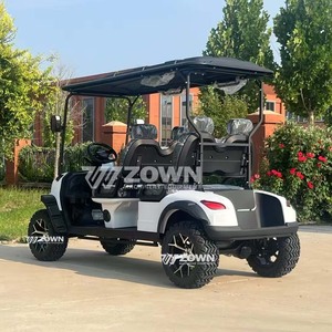 Carrito de golf eléctrico de 4/6 plazas con estilo blanco Premium para uso en hoteles y comunidades Vehículo de pasajeros eléctrico de largo alcance - Product Image 2