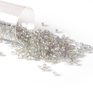 2000 pièces de perles de verre japonaises pour bijoux, 11/0, couleur transparente brillante, 1,6 mm, perles <span class=keywords><strong>Miyuki</strong></span> Delica - Product Image 4