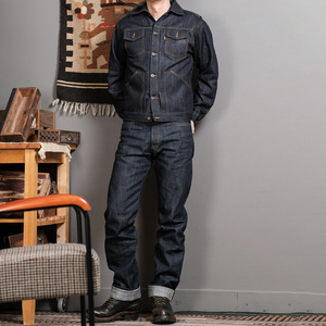 Conjunto de Mezclilla Selvedge Personalizado LARSUR, Jeans y Chaqueta Selvedge de 11-15 oz, 2 Piezas, Trajes de Jeans Selvedge Crudos de Estilo Japonés para Hombre - Product Image 1