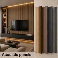 Panneaux muraux en bois à prix compétitif, panneaux acoustiques en bois pour plafond, panneaux muraux insonorisants