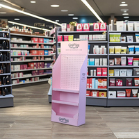 Support d'affichage en carton pliable moderne et personnalisé pour magasin de détail et présentoir de sol en papier pour accessoires
