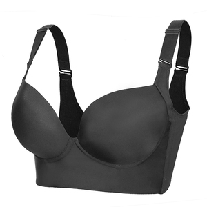 Sujetadores push-up de talla grande para mujer, con copas profundas, que ocultan la grasa de la espalda, con moldeador incorporado, cobertura completa de la espalda, lencería sin aros. - Product Image 6