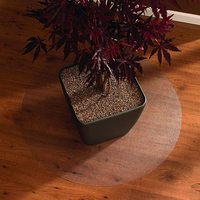 Tapis de chaise de bureau rond transparent - Protection de sol en plastique antidérapante pour sols durs - Tapis de bureau au prix d'usine