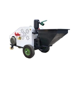Máquina Eléctrica para Rociar Mortero, Tolva de 100L, Alcance Vertical de 20M, Horizontal de 30M, Color Blanco, Fácil Mantenimiento - Product Image 1