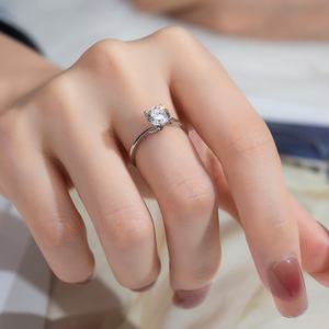 Anillo de Diamante de Laboratorio de 18K, Modelo MSR-1128 de Messi Jewelry, Anillo Romántico de Lujo de 1CT, Anillo de Compromiso, Alianza de Boda Clásica, Anillo de Regalo - Product Image 5