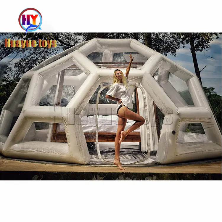 Customized size inflatable clear football dome bubble tent for advertising, party, camping,events,wedding