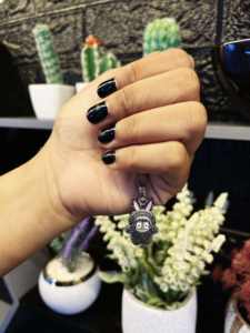 Collar con colgante de conejito de dibujos animados Iced Out para mujer, cadena de personaje lindo de moissanita completa, joyería elegante - Product Image 3