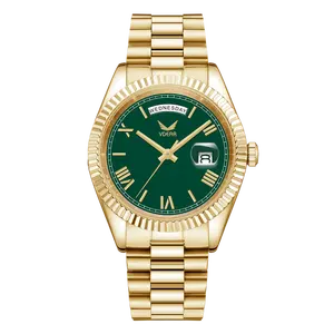 Heren Luxe Minimalistische Kalender 5atm Waterdicht 316l Rvs Horloge Heren Quartz Horloges Relojes Hombre