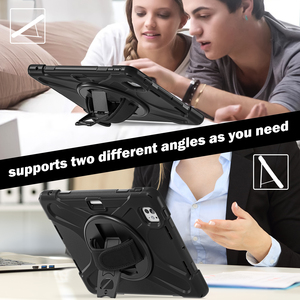 Gồ ghề máy tính bảng bao gồm các trường hợp cho <span class=keywords><strong>iPad</strong></span> Mini 1 <span class=keywords><strong>2</strong></span> <span class=keywords><strong>3</strong></span> <span class=keywords><strong>4</strong></span> 5 6 nhiệm vụ nặng nề chống sốc xoay chân đế tay dây đeo vai Bìa - Product Image 5