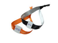 Bracelet personnalisé en tissu tissé avec puce RFID/NFC, étanche, 13,56 MHz HF, pour paiement par carte de visite, usage hôtelier et toutes occasions