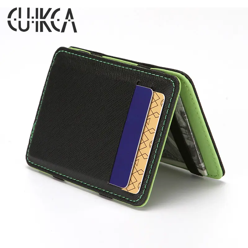 CUIKCA Wallets Metal Clip China Slim Elephant Waterproof Men Mini Fashion Leather Magic Customized Logo Style HF000