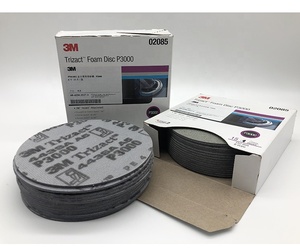 قرص رغوي مستدير رطب وجاف 3 أمتار ، قرص صنفرة كاشط 3 بوصات ، لتشطيب السيارة الناعم ، قرص صنفرة فوم ثلاثي زاج - Product Image 3