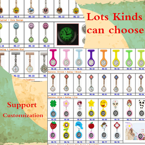 화이트 청동 의료 fob 간호사 시계 의사 석영 사용자 정의 키 체인 시계 - Product Image 2